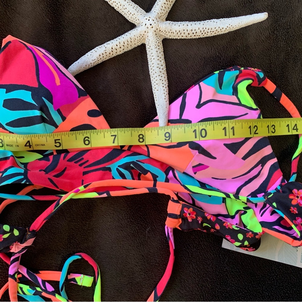 MAAJI bold floral reversible (2) piece 82% polyamide bikini size Small NWT - Picture 11 of 15